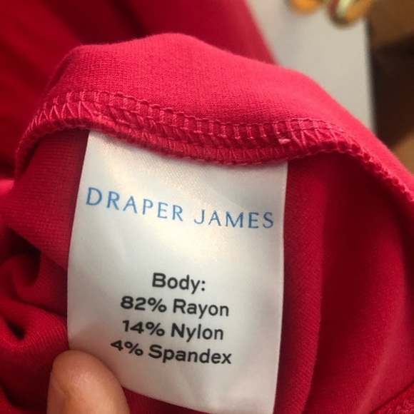 Draper James NWT PINK Flounce Smocked Shift Dress XS - Picture 9 of 10